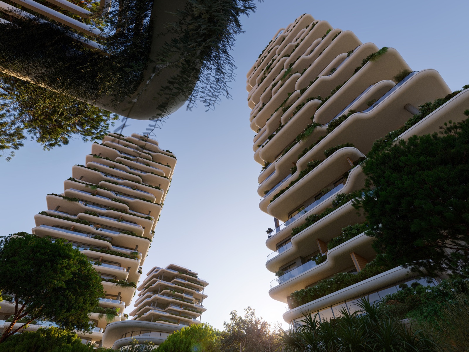 Пластичная архитектура башен Kean Limassol